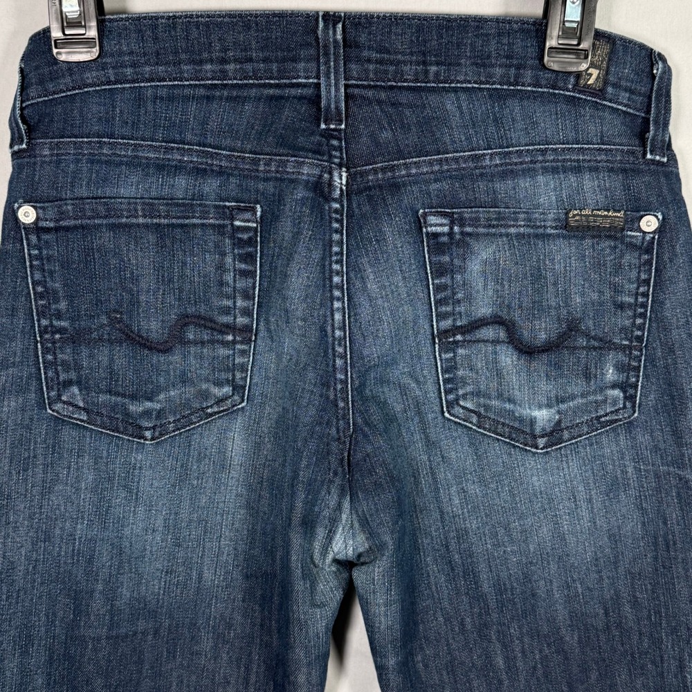 7 For All Mankind Straight Leg Dark Wash Jeans Women Size 26‎ AU190702N